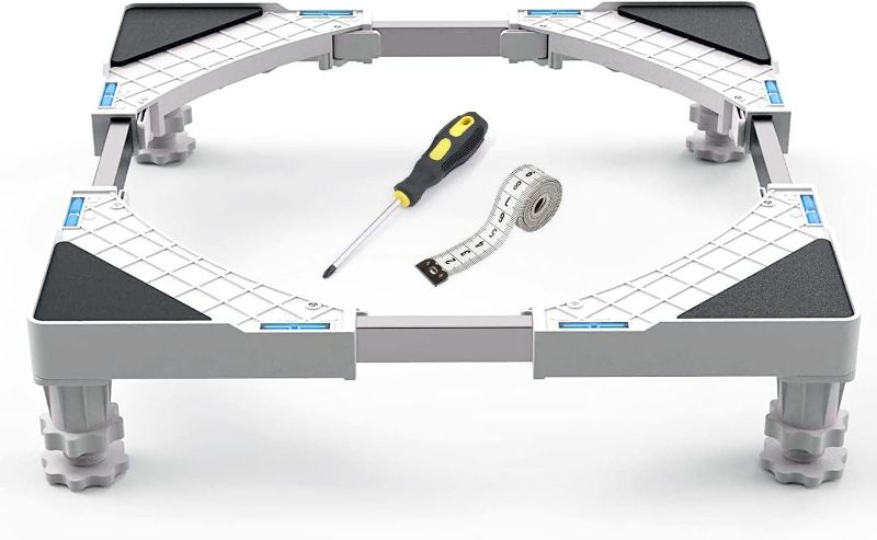 Photo 1 of *SEE NOTES* Adjustable Fridge Stand- Refrigerator Stand-Mini Fridge Stand- Washing Machine-Washer Stand-Strong Feet for Fridge- Mobile Base Stand with 4 Strong Feet Multi-Functional Base (4 Feet)