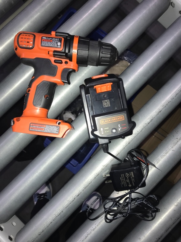 Photo 2 of (see all images) BLACK+DECKER 20V MAX Cordless Drill and Driver, 3/8 Inch, With LED Work Light