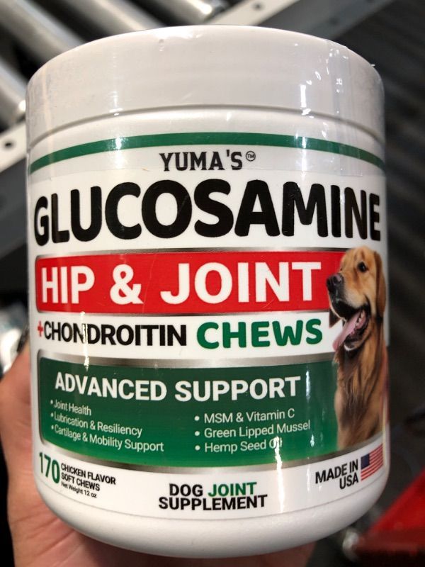 Photo 2 of 
Glucosamine Treats for Dogs - Joint Supplement w/Omega-3 Fish Oil - Chondroitin, MSM - Advanced Mobility Chews - Joint Pain Relief - Hip & Joint Care -...