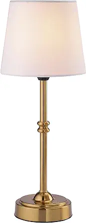 Photo 1 of ’Bright Seraph - Cordless LED Table Lamp with Dimmer, Built-in Rechargeable Battery, 3-Level Brightness, Patio Table Lamp, Bedside Night Lamp, Ambient Light for Restaurant, Antique Brass