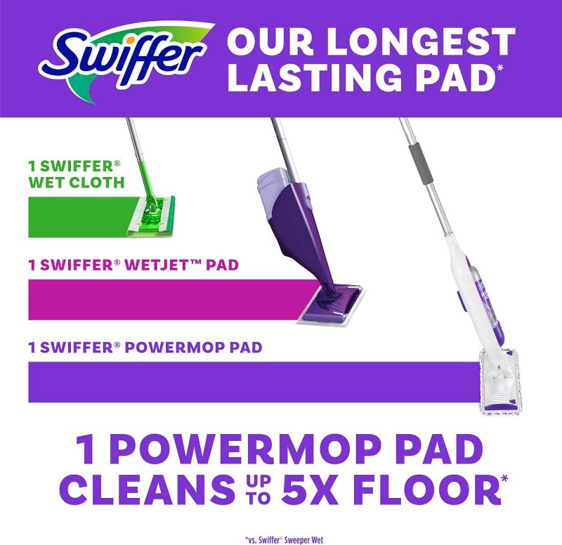 Photo 3 of (READ FULL POST) Swiffer PowerMop Multi-Surface Mop Kit for Floor Cleaning, Fresh Scent, Mopping Kit Includes PowerMop