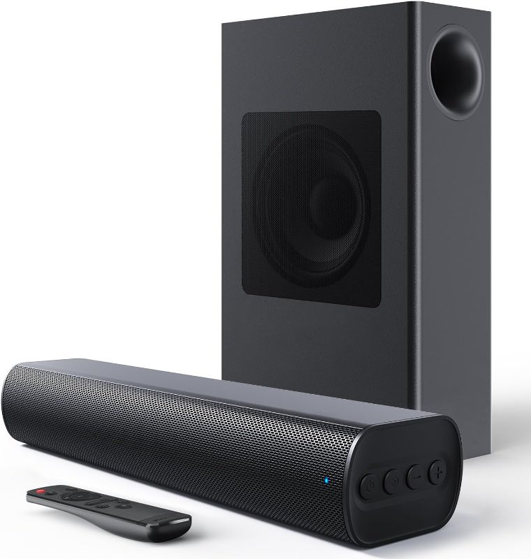 Photo 1 of (STOCK PHOTO FOR SAMPLE ONLY) - Sound Bars for TV with 100 watts Subwoofer, 16-inch Mountable Sound Bar