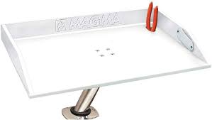 Photo 1 of MAGMA BAIT/FILET MATE TABLE W/LEVELOCK MOUNT - 20" - WHITE/BLACK