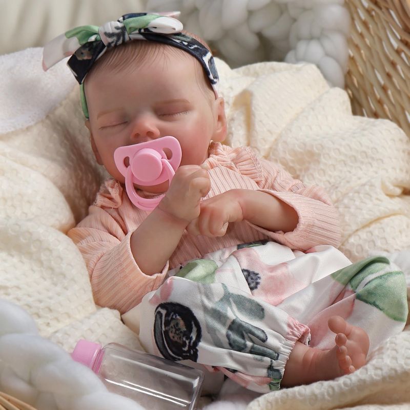 Photo 1 of DAYOFF KIDS Reborn Baby Dolls,18 Inch Lifelike Realistic Newborn Doll with Soft Vinyl Body That Look Real,Christmas/Birthday Baby Doll Gift for Kids Age 3