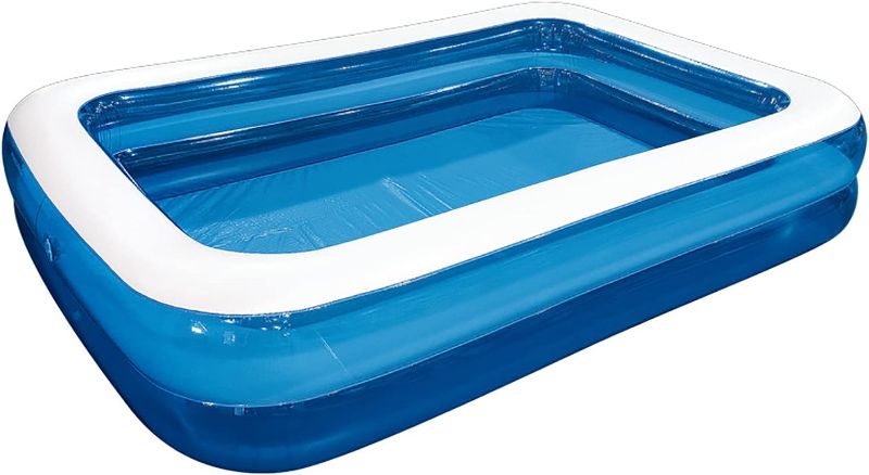 Photo 1 of (STOCK PHOTO FOR SAMPLE ONLY) - Inflatable Outdoor Ground Rectangular Swimming Pool for Kids or Adults