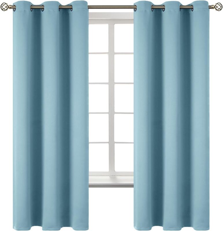 Photo 1 of  Drapes Window  Curtains Greyish Blue