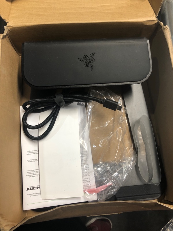 Photo 2 of ***USED - LIKELY MISSING PARTS - UNABLE TO VERIFY FUNCITONALITY***
Razer Laptop Stand Chroma V2: USB C Hub with 4K HDMI, 2 USB 3.1, PD 100W - Ergonomic Design - Anodized Aluminum Construction - Customizable Chroma RGB Lighting - Matte Black