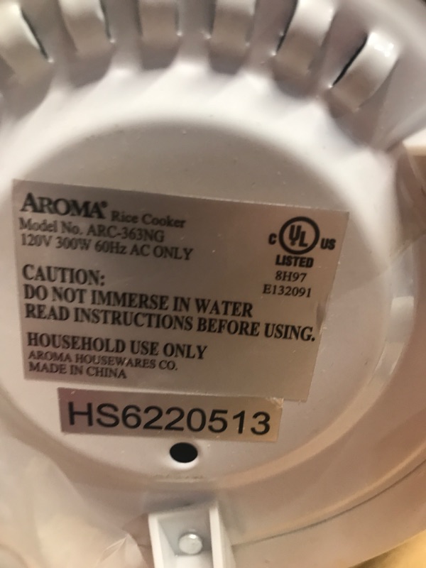 Photo 3 of ***SEE NOTES*** Aroma Housewares 8-Cup (Cooked) (4-Cup UNCOOKED) Cool Touch Rice Cooker (ARC-914S)