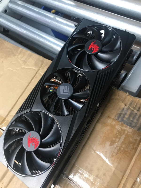 Photo 2 of [NONREFUNDABLE, FOR PARTS/ READ NOTES]
**STOCK IMAGE IS A REFERENCE ONLY**  PowerColor Red Dragon AMD Radeon™ RX 6800 XT Gaming Graphics Card