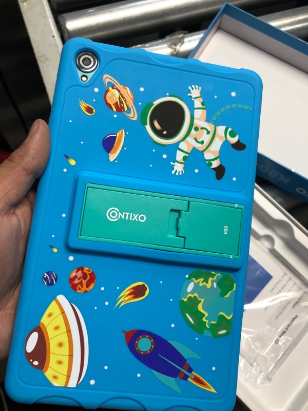 Photo 3 of (READ FULL POST) Contixo K80 8-inch Kids Tablet Featuring 80 Disney Story eBooks Pre-Installed for Ages 3-12, Google Family Link Parental Controls, Android 10 OS, 64GB, HD Dual Camera, WiFi, Kid-Proof case Blue 2GB+64GB K80 Blue