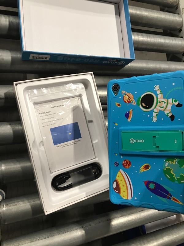 Photo 7 of (READ FULL POST) Contixo K80 8-inch Kids Tablet Featuring 80 Disney Story eBooks Pre-Installed for Ages 3-12, Google Family Link Parental Controls, Android 10 OS, 64GB, HD Dual Camera, WiFi, Kid-Proof case Blue 2GB+64GB K80 Blue