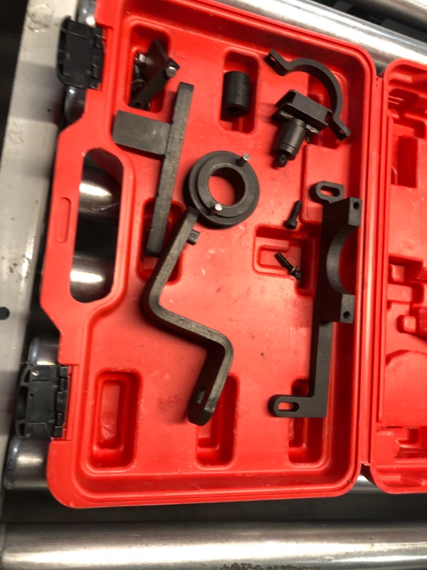 Photo 1 of DPTOOL Camshaft Timing Tool Kit for Ford Land Rover Explorer Mustang Ranger Mercury Mountaineer Mazda 4.0L 4015CC SOHC V6 8 Pieces