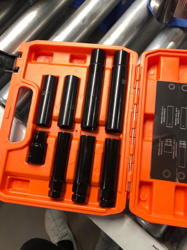 Photo 1 of Dynofit 8Pcs Wheel Lock Removal Tool Kit, SAE Metric Locking Lug Nut Master Key Set for Easily Removing Spline and Hex Style Nuts On Aftermarket and Factory Wheels Tire