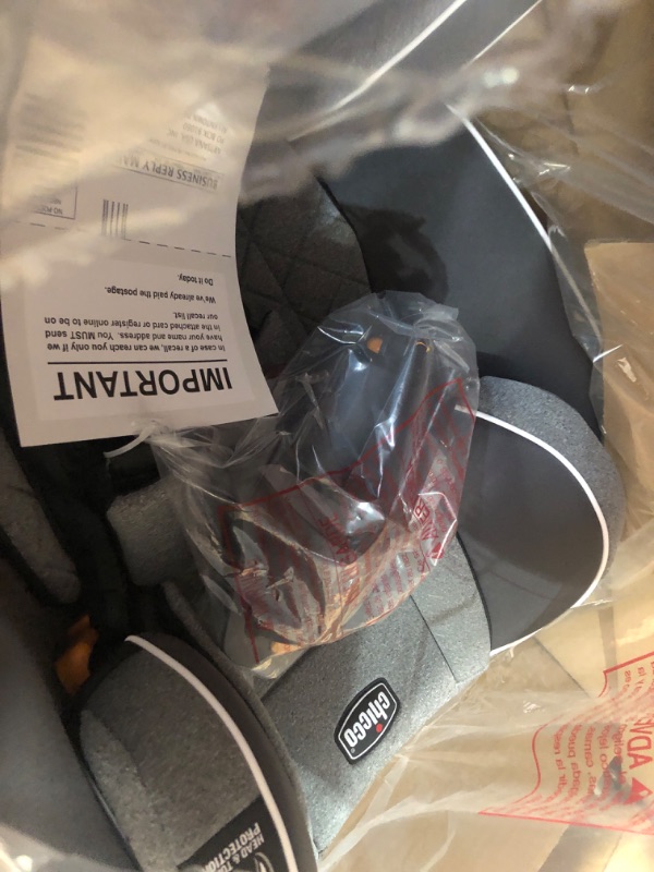 Photo 3 of **MANUFACTURED: JUL2023** Chicco MyFit Zip Harness + Booster Car Seat - Granite, Grey Granite MyFit with Zip and Wash Fabric Harness&Booster Car Seat