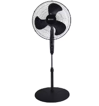 Photo 1 of ***MAJOR DAMAGE - PLASTIC BROKEN - SEE PICTURES***
Utilitech 18-in 120-Volt 3-Speed Indoor Black Oscillating Pedestal Fan with Remote