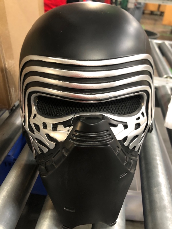 Photo 2 of (see all images)Kylo Ren Helmet Mask Newest Force Awakens Cosplay PVC Deluxe SW Cosplay Costume Replica for Halloween