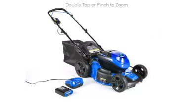 Photo 1 of **DOES NOT COME WITH BATTERY**
Kobalt 40-volt Max 20-in Cordless Push Lawn Mower 5 Ah (1-Battery Included)
