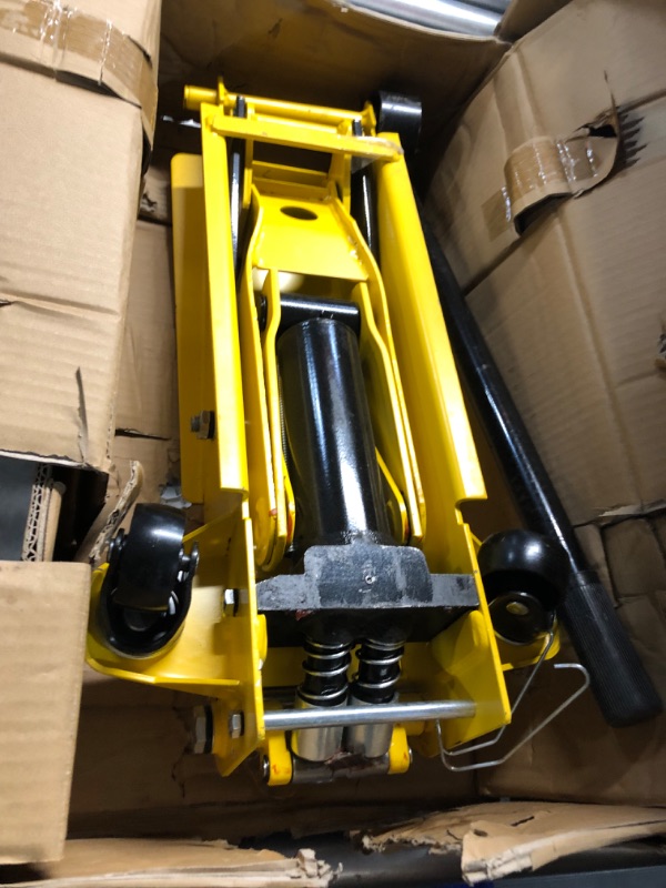 Photo 4 of **NONREFUNDABLE**FOR PARTS OR REPAIR**SEE NOTES**
YELLOW JACKET Hydraulic Floor Jack, Quickly Lift Car Jack with Dual Pumps, Heavy Duty Steel Service Jack, 3 Ton (6600 lb) Capacity Steel 3T dual pump