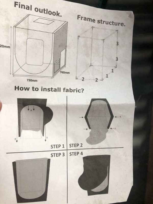 Photo 3 of **STOCK IMAGE IS A REFERNECE ONLY**  Water-Resistant Grow Tent 