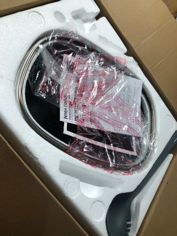 Photo 1 of Ninja MC1001 Foodi PossibleCooker PRO 8.5 Quart Multi-Cooker, with 8-in-1 Slow Cooker, Pressure Cooker, Dutch Oven & More, Glass Lid & Integrated Spoon, Nonstick, Oven Safe Pot to 500°F, Sea Salt Grey