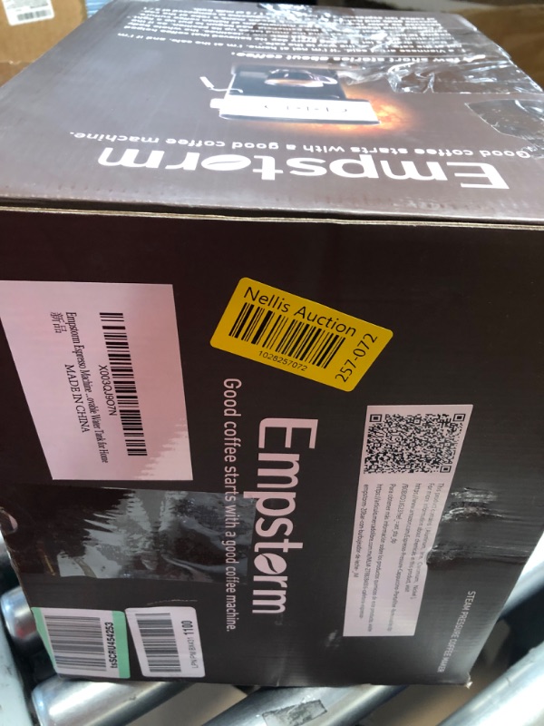 Photo 1 of Espresso Machine 20 Bar Pump Pressure, Cappuccino Coffee Maker with Milk Foaming Steam Wand for Latte, Mocha, Cappuccino, with 2 in 1 Powder and Capsule Portafilter, Removable 1.5L Water Tank