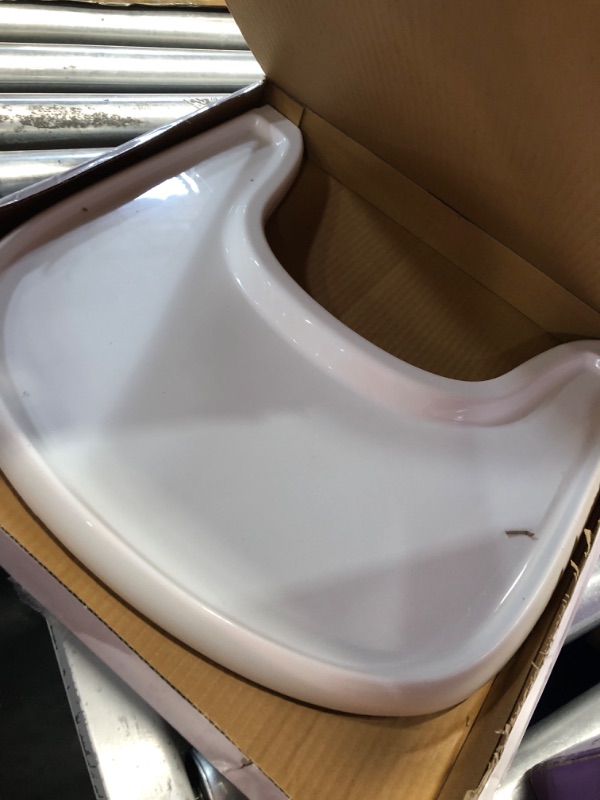 Photo 2 of High Chair Tray Compatible with Stokke Tripp Trapp Chair, Stronger Suction Surface Tray with Brush Designed to Clean The Bottom of Tray