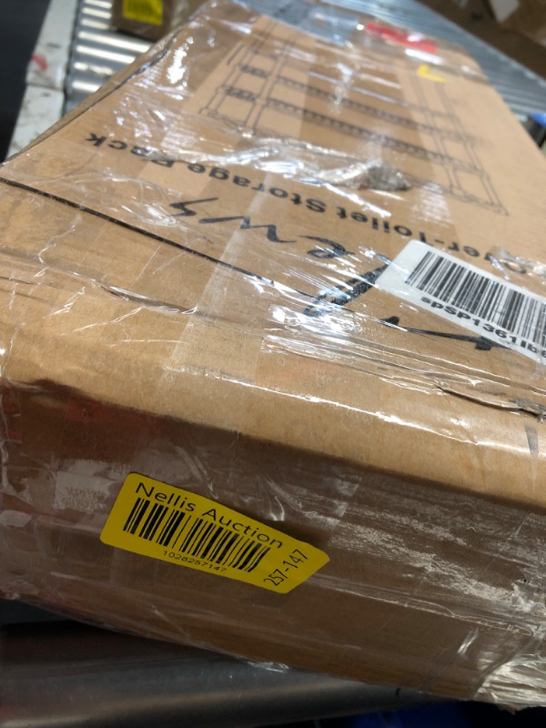 Photo 1 of Folews Bathroom Organizer Over The Toilet Storage, 4-Tier Bathroom Shelves Over Toilet Shelf Above Toilet Storage Rack Freestanding Bathroom Space Saver with Adjustable Shelves and Baskets, Black