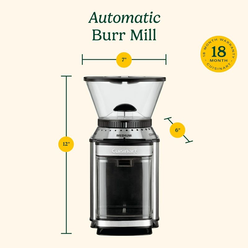 Photo 3 of (READ FULL POST) Cuisinart DBM-8 Supreme Grind Automatic Burr Mill Stainless Steel