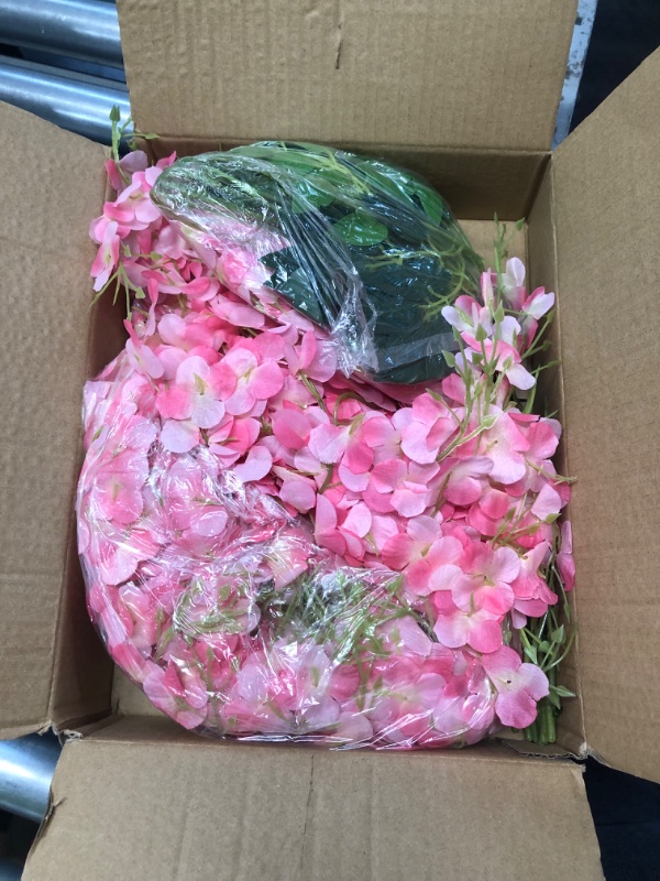 Photo 2 of ***USED - PREVIOUSLY OPENED - LIKELY MISSING PIECES***
CEWOR 18 Pack Wisteria Hanging Flowers 3.7 Feet Artificial Flowers Fake Wisteria Vine Hanging Garland Silk Flowers String for Valentines Day Decorations Wedding Home Greenery Wall Decor (Pink)