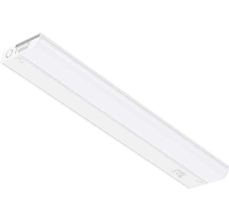 Photo 1 of GETINLIGHT Dimmable Hardwired Only Under Cabinet LED Lights, 18-inch, Daylight White(5000K), Matte White Finished, ETL Listed, IN-0201-12-WH-50