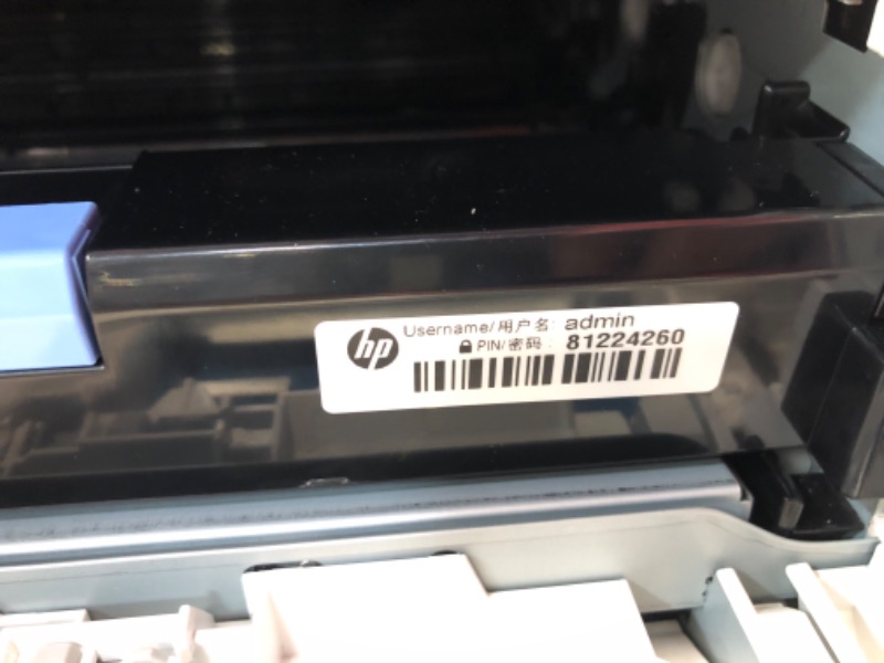 Photo 8 of ***USED AND DIRTY - MISSING POWER CORD - UNABLE TO TEST - SEE PICTURES***
HP Color LaserJet Pro MFP 4301fdw Wireless Printer, Print, scan, copy, fax, Fast speeds, Easy setup, Mobile printing, Advanced security, Best-for-small teams, white, 16.6 x 17.1 x 1