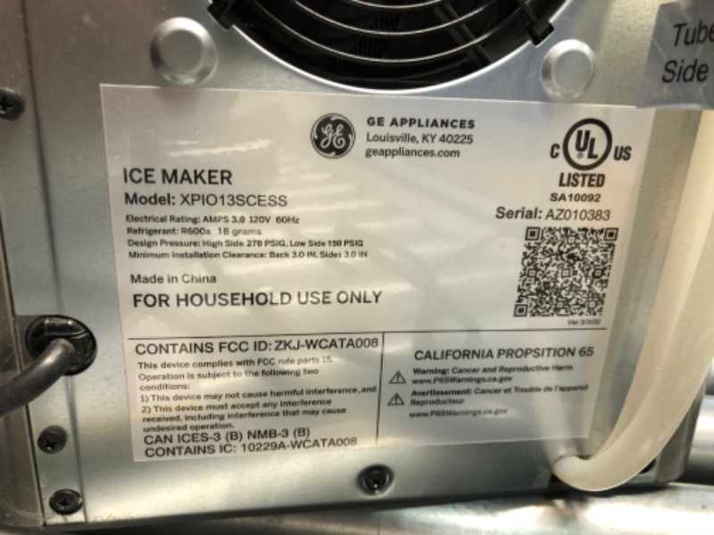 Photo 6 of ***HEAVILY USED AND DIRTY - POWERS ON - UNABLE TO TEST FURTHER - LIKELY MISSING PARTS***
GE Profile Opal 2.0 with 0.75 Gallon Tank, Chewable Crunchable Countertop Nugget Ice Maker, Scoop included, 38 lbs in 24 hours, Pellet Ice Machine with WiFi & Smart C