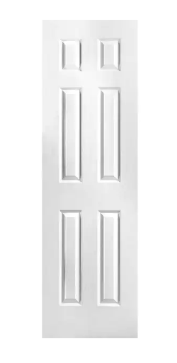 Photo 1 of **READ NOTES/PHOTO FOR REF**
1 CT 30 in. x 80 in. 4 Panel Textured Primed Hollow Core Composite Interior Door
