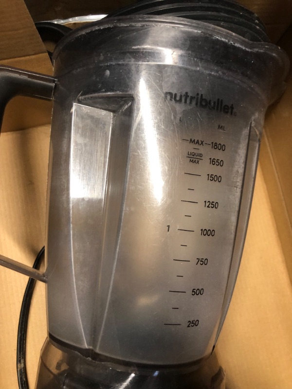 Photo 3 of **FOR PARTS/READ NOTES (NON REFUNDABLE)**
64 oz. 4-Speed Dark Grey Blender
