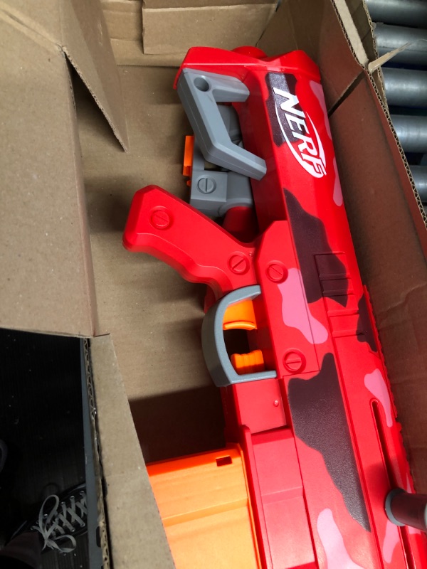 Photo 3 of *see notes* NERF Fortnite Heavy SR Blaster, Longest Fortnite Blaster Ever, Removable Scope, Bolt Action, 6 Official Mega Darts, 6-Dart Clip Frustration Free Packaging