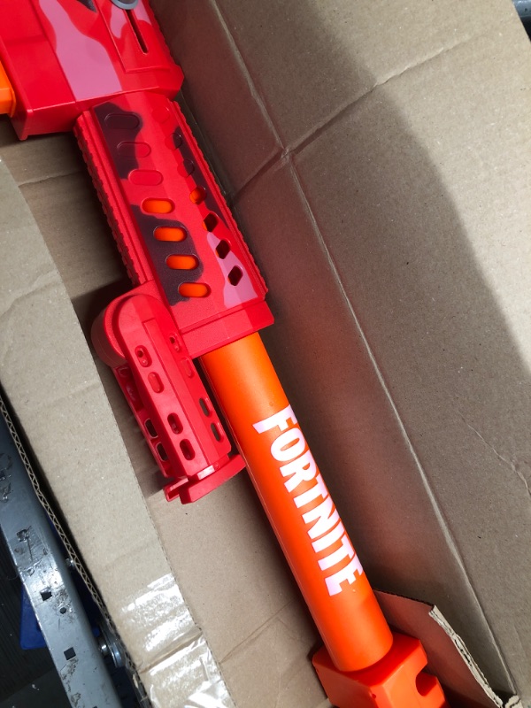 Photo 2 of *see notes* NERF Fortnite Heavy SR Blaster, Longest Fortnite Blaster Ever, Removable Scope, Bolt Action, 6 Official Mega Darts, 6-Dart Clip Frustration Free Packaging