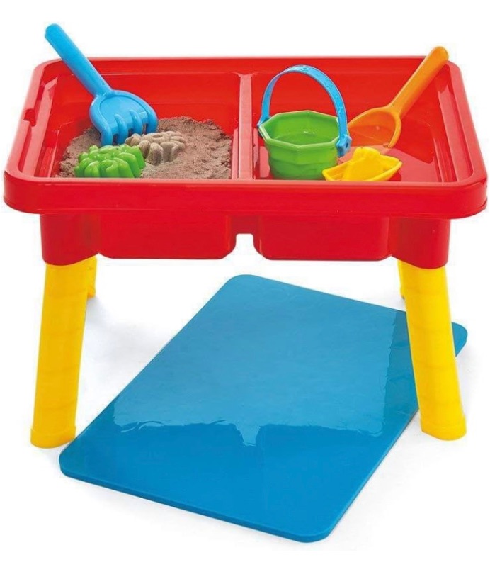 Photo 1 of Toddler Sensory Kids Table with Lid | Sensory Bin | Kidoozie | Mega Block Compatible Lid | Indoor Outdoor Use , Red, G02521 17 x 12.5 x 11 inches