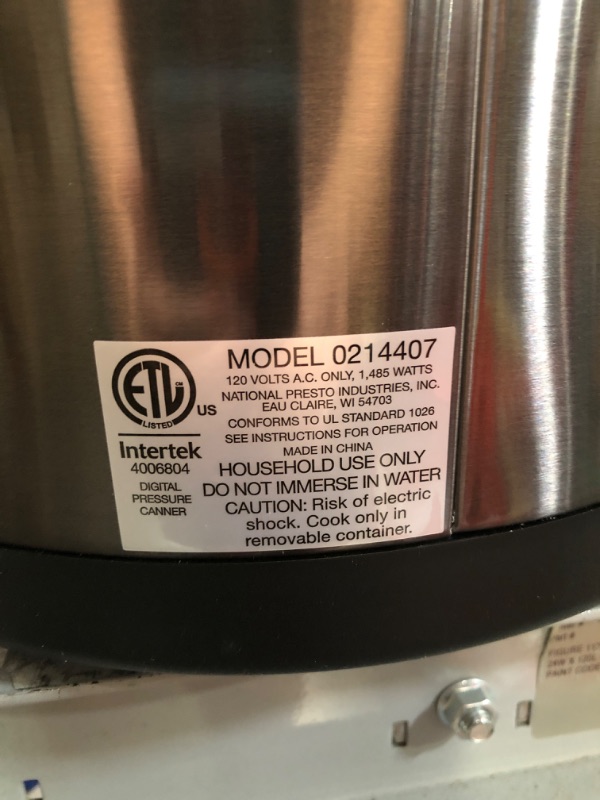 Photo 4 of 12 Qt Electric Pressure Canner