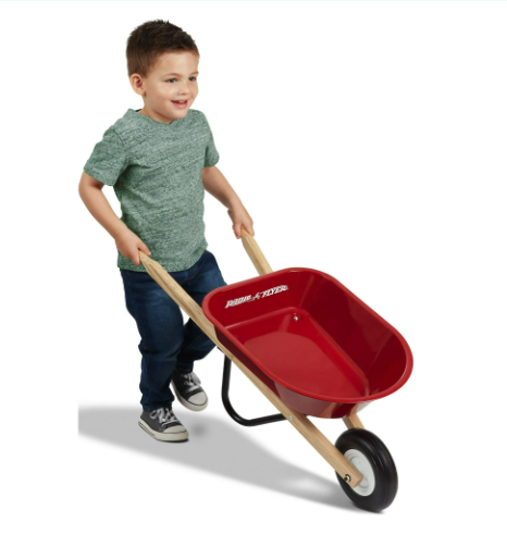 Photo 1 of (NON-REFUNDABLE) Radio Flyer, Kid's Wheelbarrow, Steel Body, Red
