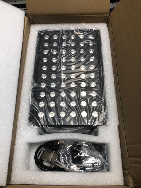 Photo 1 of Red Light Therapy, 60 Dual Chip Clinical Grade LED Device, 660nm 850nm Red Near Infrared High Power Panel with Timer, Hanging Kit, Great for Body, Face, Energy, Pain, Skin, Recovery, 100W
