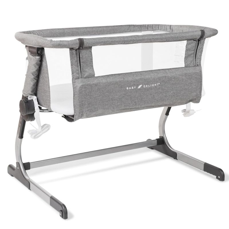 Photo 1 of Baby Delight Beside Me Dreamer Bassinet | Bedside Sleeper | 6-Position Height Adjustment | Charcoal Tweed