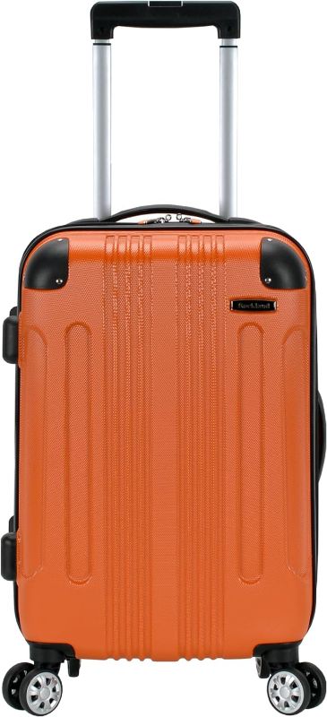 Photo 1 of **READ NOTES**
Rockland Hardside Expandable Carry On Luggage with Spinner Wheels, Orange
