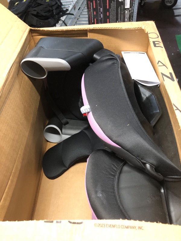 Photo 2 of Evenflo Maestro Sport Convertible Booster Car Seat, Forward Facing, High Back, 5-Point Harness, For Kids 2 to 8 Years Old, Whitney Pink