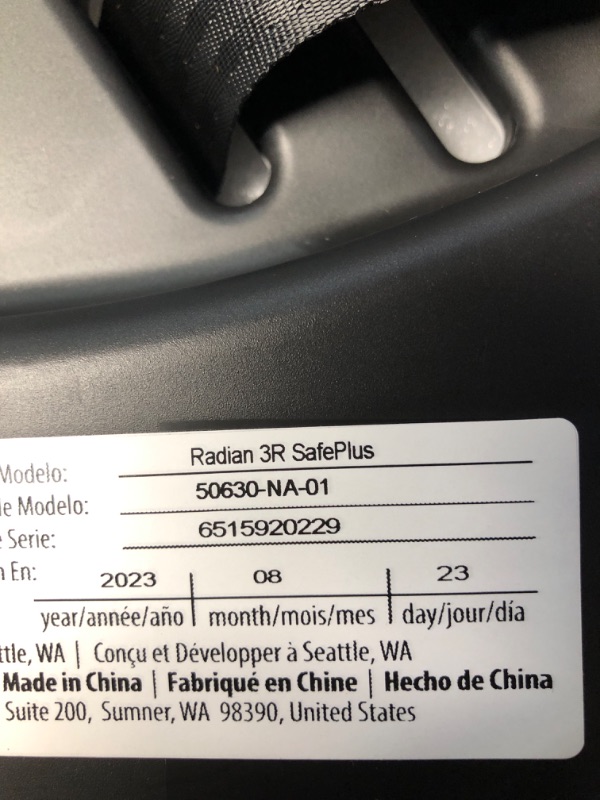 Photo 2 of Diono Radian 3R SafePlus, All-in-One Convertible Car Seat, Rear and Forward Facing, SafePlus Engineering, 10 Years 1 Car Seat, Slim Fit 3 Across, Black Jet Radian 3R SafePlus Fits 3 Across Black Jet