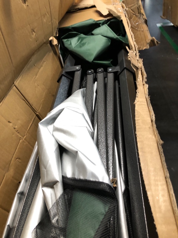 Photo 2 of **NNREFUNDABLE**FOR PARTS OR REPAIR**SEE NOTES**
Yaheetech Canopy Tent, Commercial Instant Heavy Duty Canopy, 500D Waterproof Adjustable Canopy with Wheeled Carry Bag, 4 Sandbags and 4 Stakes (10x10, Dark Green)