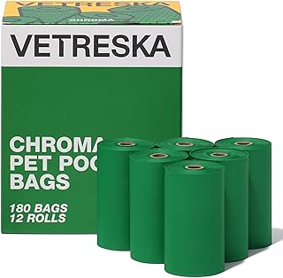 Photo 1 of Y Chroma Pet Poop Bags Refill Set (12 rolls) - Green
