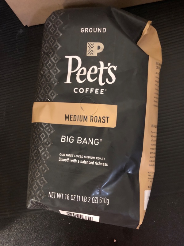 Photo 2 of Peet's Coffee Coffee, Ground, Medium Roast, Big Bang, Peetnik Pack - 18 oz