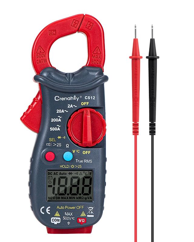 Photo 1 of 2000 Counts Amp Voltage Tester, AC Voltage (True RMS), DC Voltage, AC Current (True RMS), Resistance, Continuity Test, Diode, Data Hold