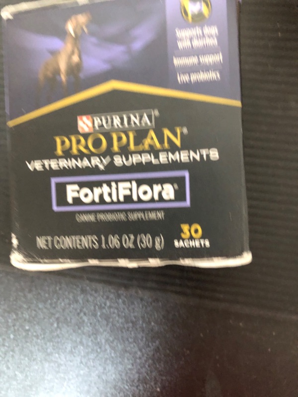 Photo 2 of Purina FortiFlora Probiotics for Dogs, Pro Plan Veterinary Supplements Powder Probiotic Dog Supplement – 30 ct. box Dog Supplement 30 Count