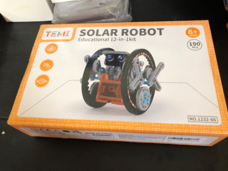 Photo 2 of TEMI STEM Solar Robot Kit for Kids, 12-in-1 Educational STEM Science Experiment Toys, Solar Powered Building Kit DIY for 8 9 10 11 12 13 Years Old Boys & Girls Kids Toy 1232-66